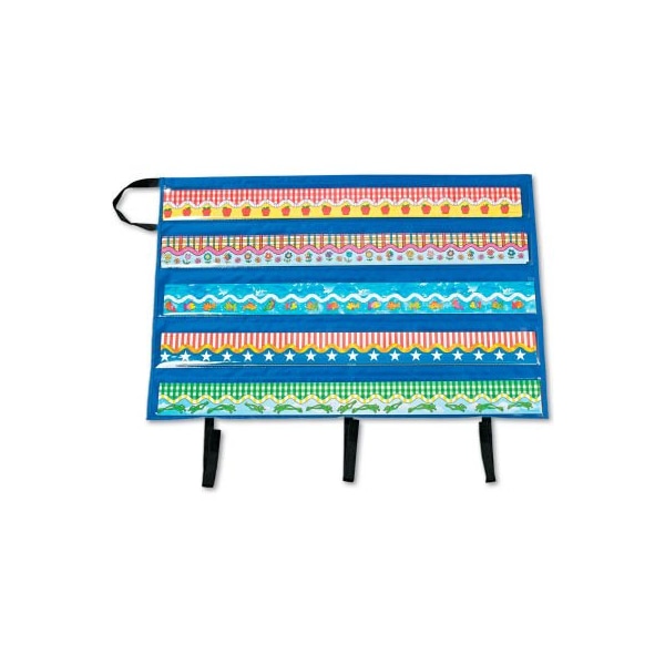 Carson Dellosa Carson-Dellosa Publishing Border Storage Pocket Chart, Blue/Clear, 41" x 24 1/2" CD5652 - main